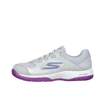 Skechers Viper Court Pickleball Shoes 'Grey Purple' Women's