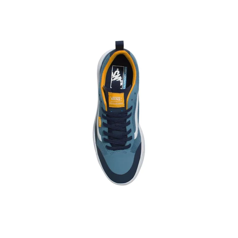 Vans UltraRange Exo Anti-Slip Wear-Resistant Low-Top Skateboard Shoes Unisex Blue Yellow-2
