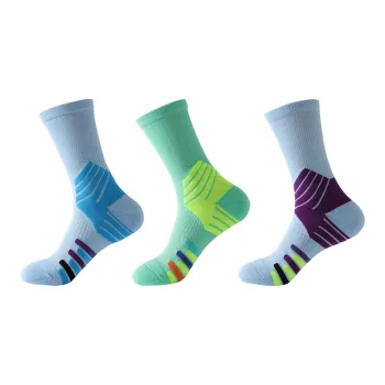 Caramella Basketball Socks Men's 3 Pack Mixed Color