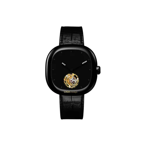 CIGA Design Chinese Zodiac Year Of The Dragon Tourbillon Manual Mechanical Movement Watch Men's Watches Black Dial