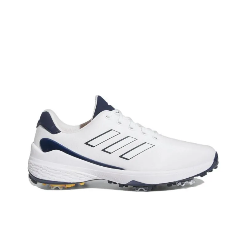 Adidas ZG23 Golf Shoes 'White Collegiate Navy Solar Gold'-1