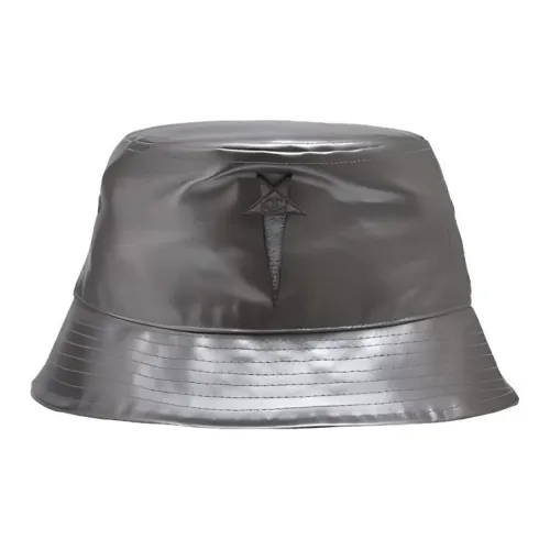 dolce gabbana logo patch linen bucket hat item Silver