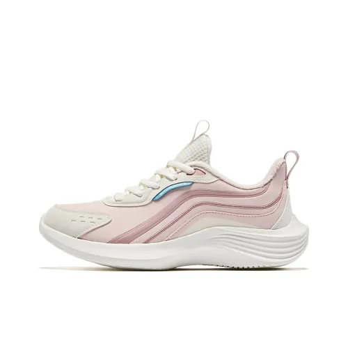 QIAODAN Cushioning Wear Resistant Low Top Running Shoes Women's Cloud Pink