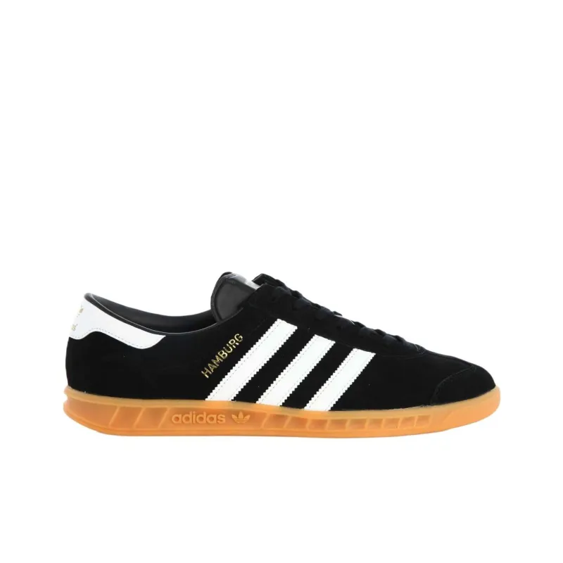 Adidas Originals Hamburg Shoes Black/White/Brown-1