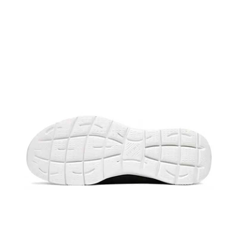Skechers Sport Cushioned Wear Resistant Breathable Low Top Casual Shoes Men's Black White-4