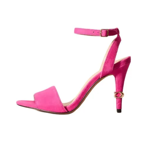 COACH Regina Strap Sandals 9cm Women's Pink Purple