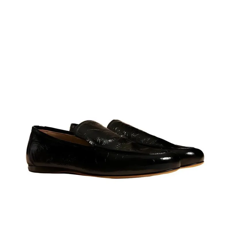 KHAITE The Alessia Crinkled Loafers Women's-3