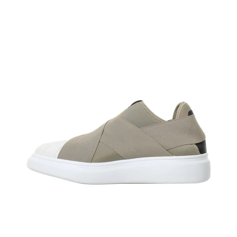 FESSURA Edge Low-Top Casual Shoes 4cm Women's Gray White-0