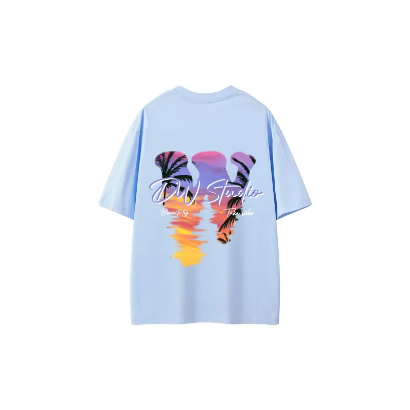 D&W T Shirts Unisex Sky Blue-1