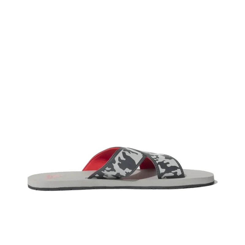 Adidas Rubber Sole Slide Slippers Men's Gray-1