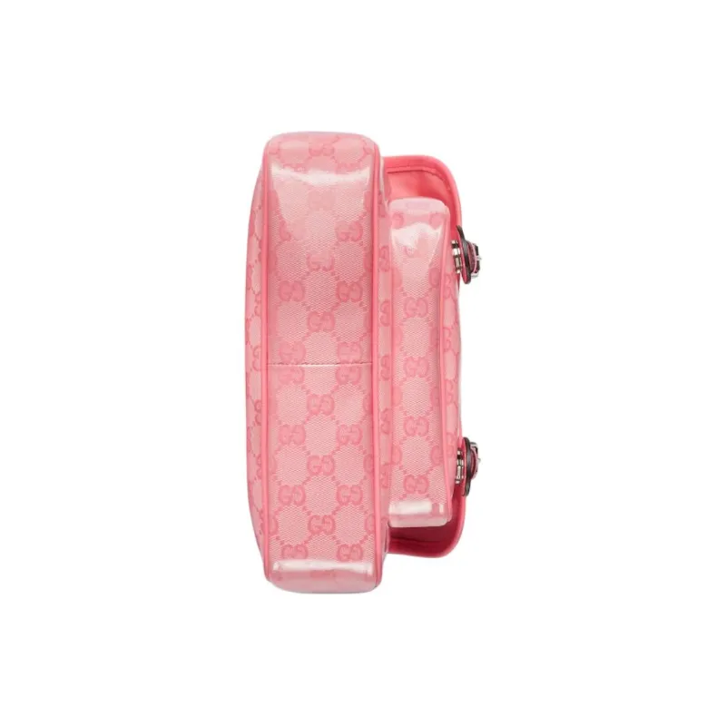 GUCCI Crystal Canvas Shoulder Bag Crossbody Bag Kids' Pink-5