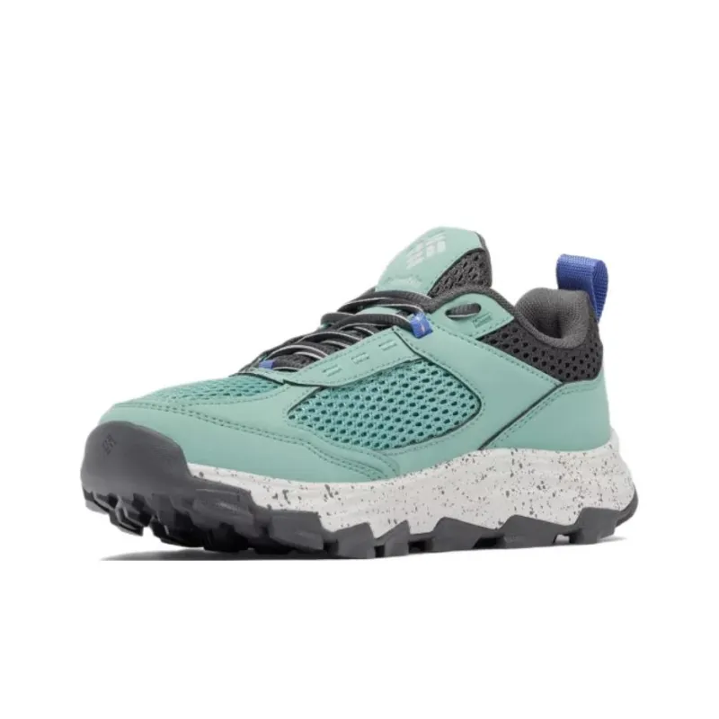 Columbia HATANA Anti-Slip Wear-Resistant Low-Top Trekking Shoes Women's Green Gray-2
