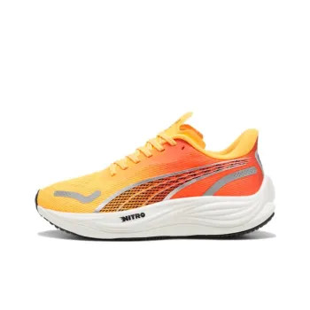 PUMA Velocity Nitro 3 Anti Slip Wear Resistant Low Top Long Distance Running Shoes Women's Yellow Orange