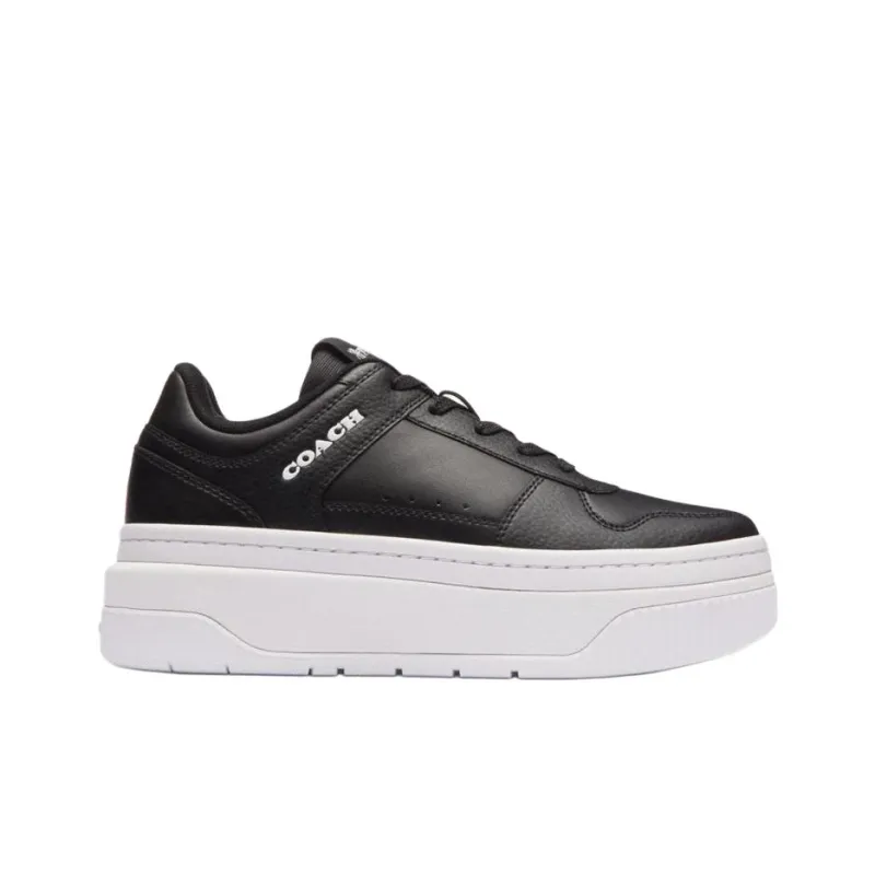 COACH Low Top Skateboard Shoes 7.5cm Women's Black-1