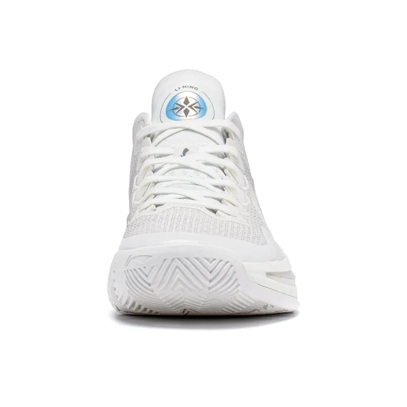 LiNing Liren 3 V2 White Pearl Cushioned Slip Resistant Abrasion Resistant Low Top Basketball Shoes Unisex Mist White-4