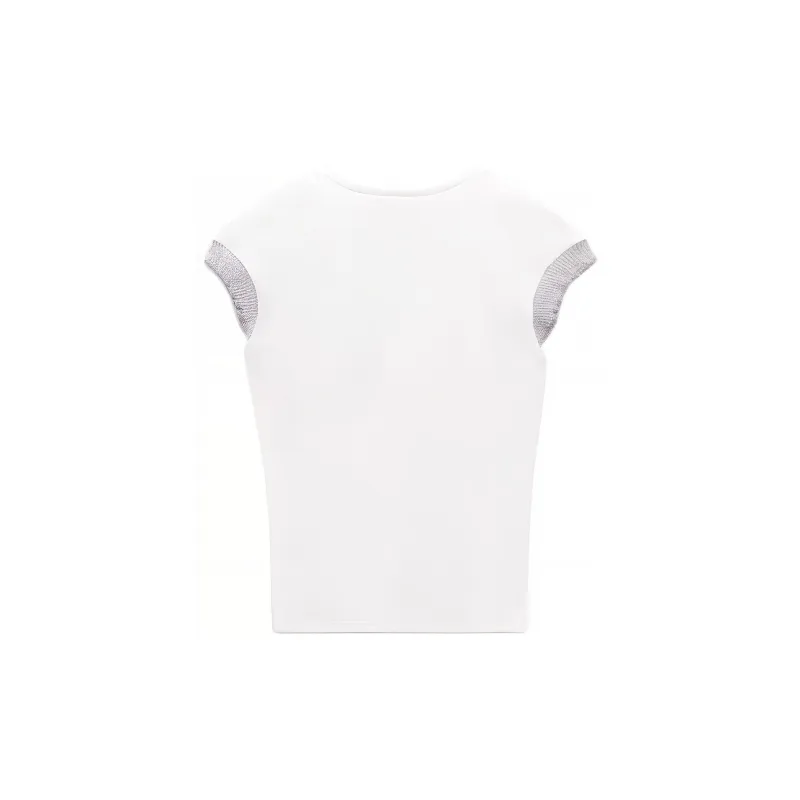 ZARA T-Shirts Women's Silver-1