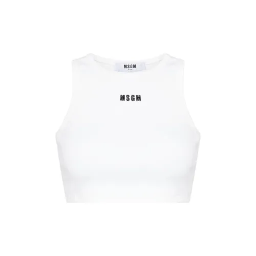 MSGM Tank Tops Women's White