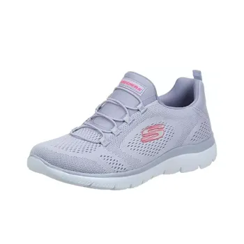 Skechers Summits Cushioning Anti Slip Wear Resistant Breathability Low Top Casual Shoes Women's Light Purple