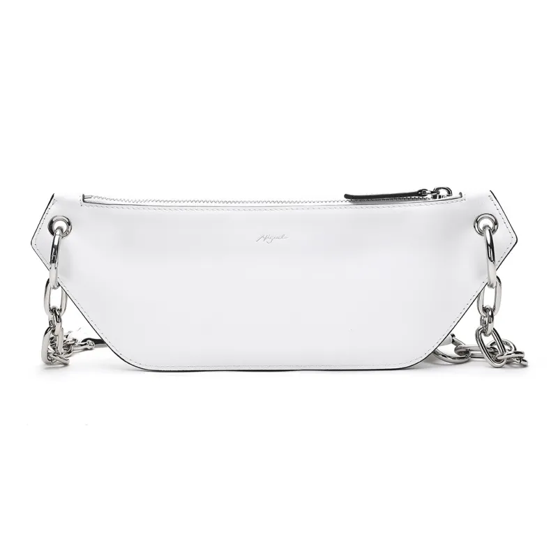 Miguel Vieira Cow Leather Crossbody Bag Small Size Women's Blue/Red/White-17