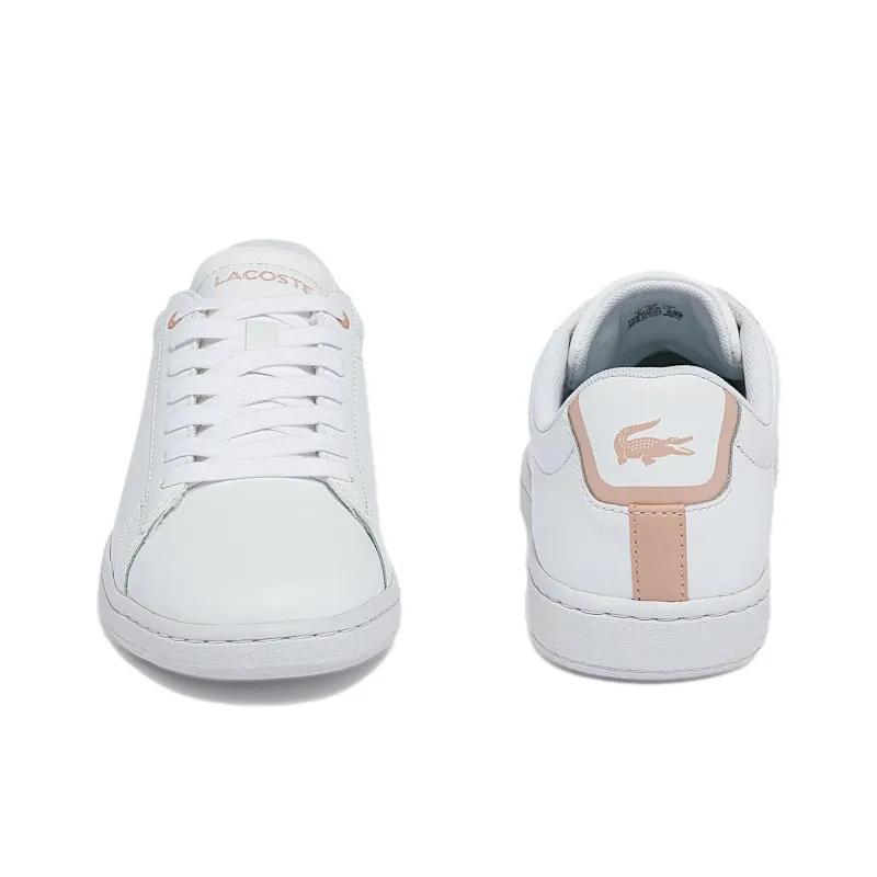 LACOSTE Graduate Pro Low-Top Skateboard Shoes Women's White Pink-3