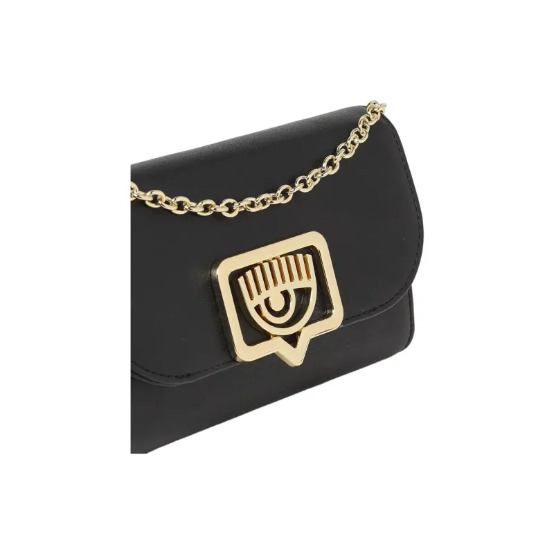 CHIARA FERRAGNI Eyelike Synthetic Leather Crossbody Bag, Shoulder Bag Regular Women's Black-2