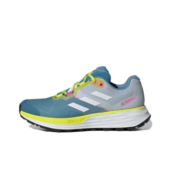 Adidas Terrex Two Flow Trail Hazy Blue Acid Yellow Women's
