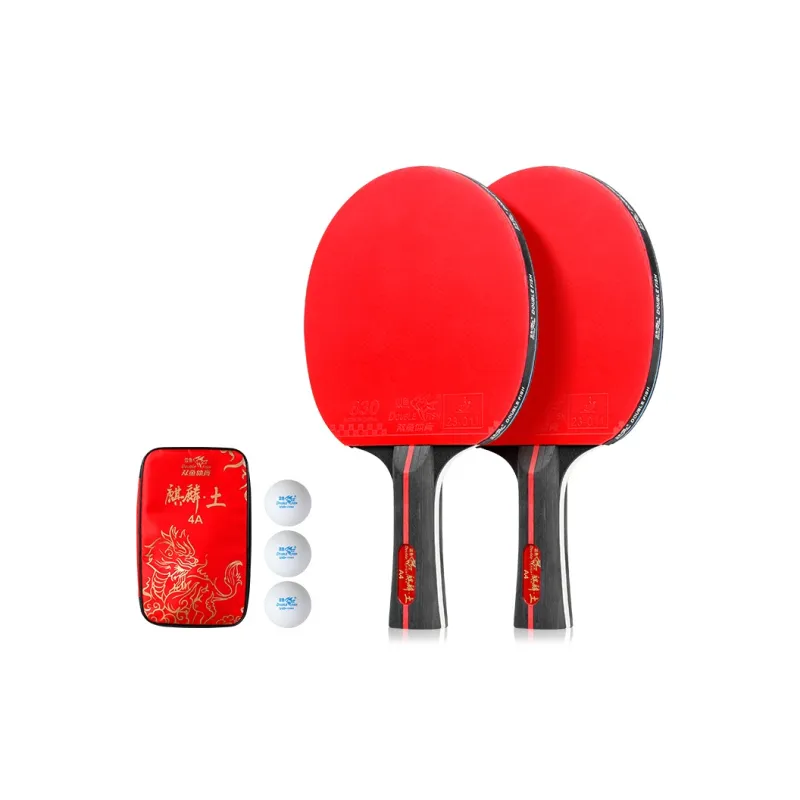 DOUBLEFISH Ping Pong Paddles Unisex All Wood Red-19