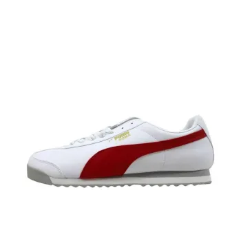 PUMA Roma Basic White High Risk Red