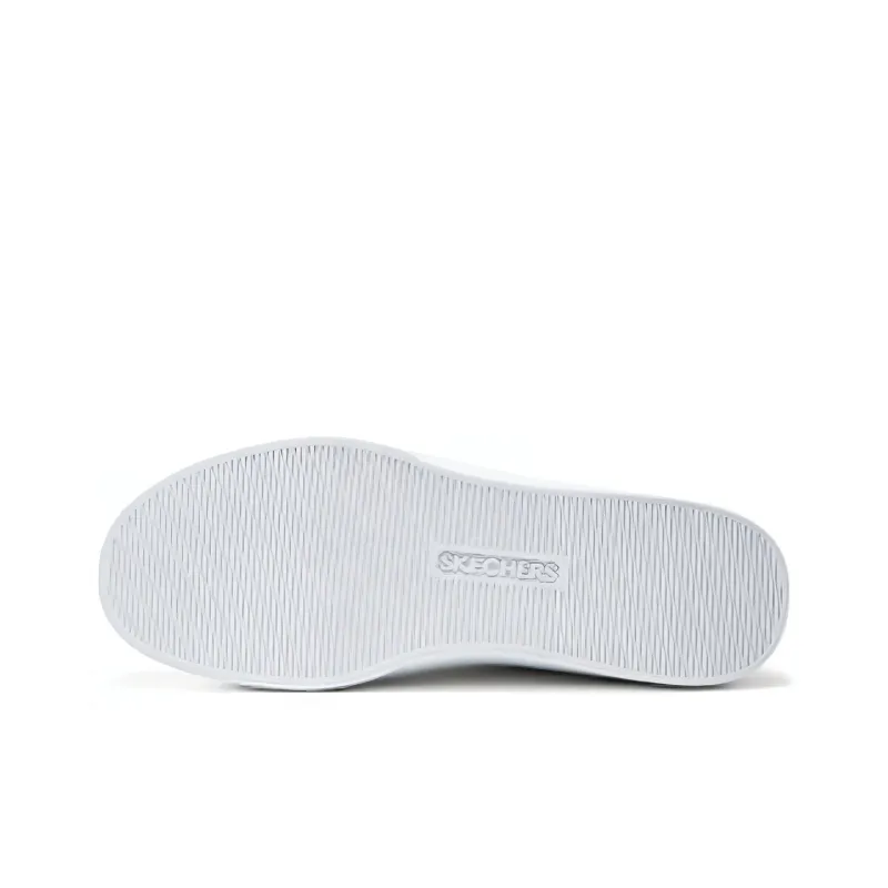 Skechers Cushioning, Wear Resistant Low Top Skateboard Shoes Men's White-4