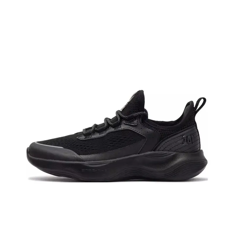 361° Breathable Lightweight Low Top Casual Running Shoes Women's Obsidian Black-0