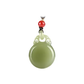 GOLDFISH ALLEY Pendants Pale Greenish White Jade Unisex