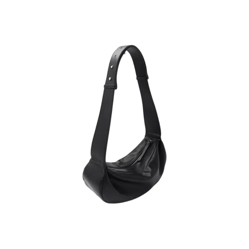 MZ HOUGE PU Soft Leather Dumpling Bag Versatile Shoulder Bag Tubas Women's Pink/Blue/Black/Ecru-6