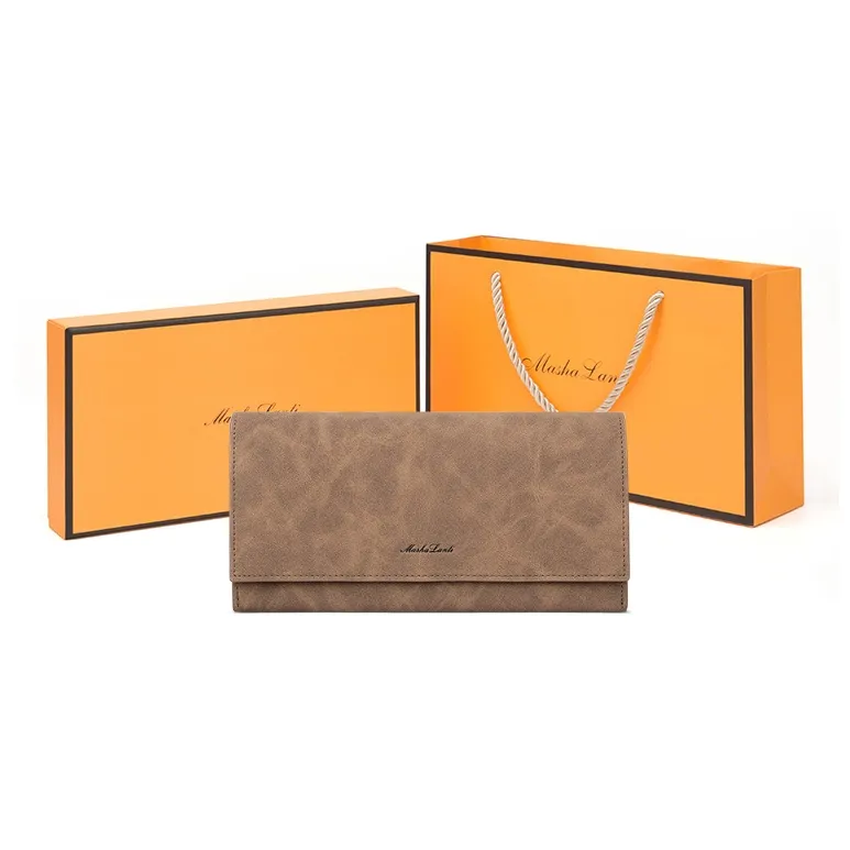 MashaLanti Synthetic Leather Wallet Men's Coffee/Smoke Gray-1