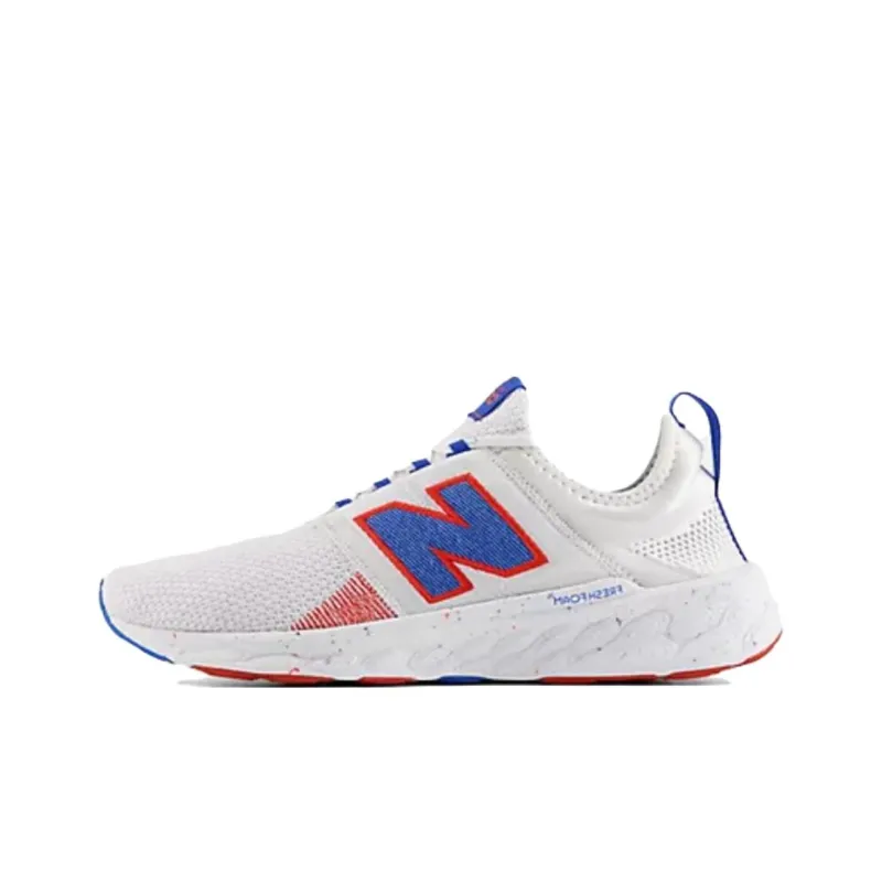 New Balance Fresh Foam X Cruz Artisan V3 Cushioning, Wear Resistant Low Top Running Shoes Men's White Blue-0