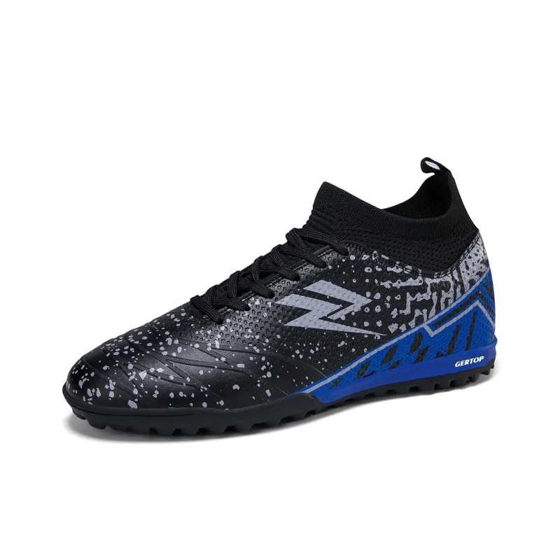 GERTOP Soccer Shoes Unisex Low Top White Pink, White Gold, Aqua, Black-22