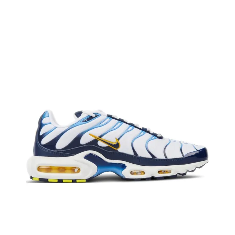 Nike Air Max Plus White Navy Gold-1