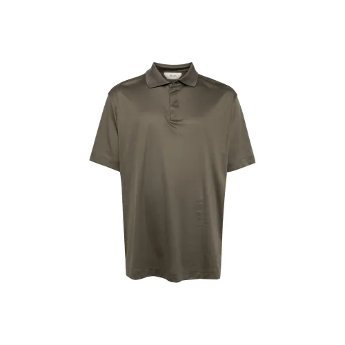 Ermenegildo Zegna Polo Shirts Men Olive Green