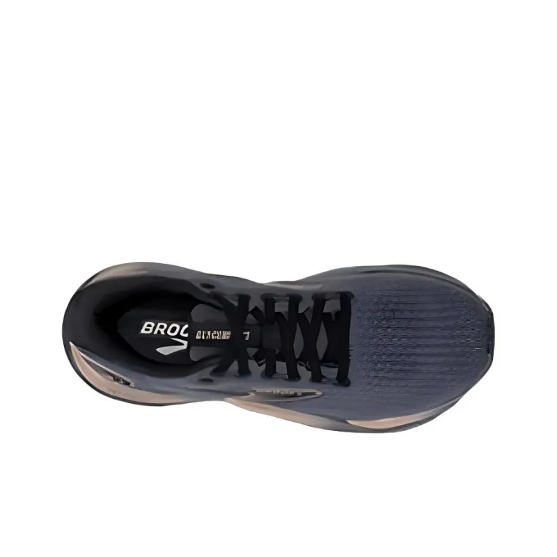 Brooks Cushioning, Slip Resistant, And Abrasion Resistant Low Top Long Distance Running Shoes Unisex Black-4