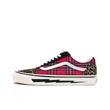 Vans Customs Patchwork Old Skool Red/Black Multi Color