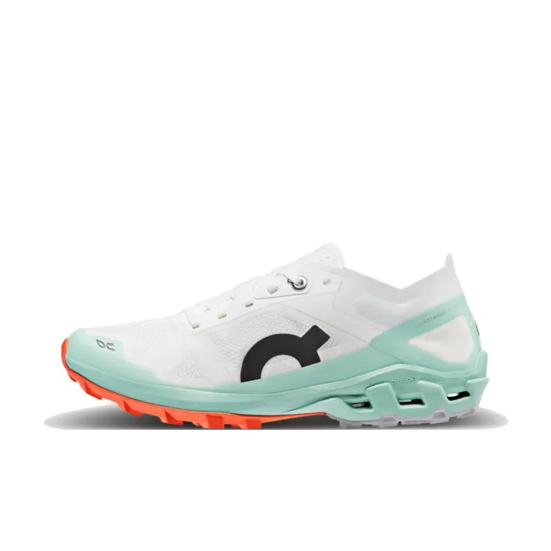 On Cloudventure Peak 3 Slip Resistant Low Top Running Shoes Women's White Green-0