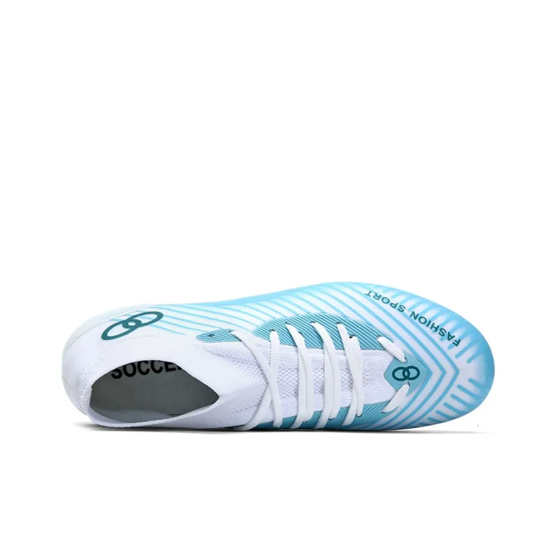 ATAY Anti-Slip Wear-Resistant Soccer Shoes Unisex Aqua-2