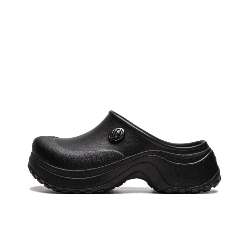 LiNing Project* Abrasion Resistant Wrap toe Slippers Women's Black-0