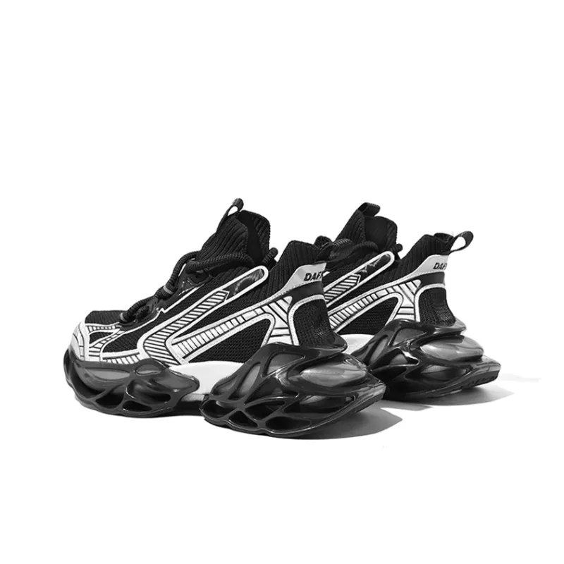 DAFK Cushioned Wear-Resistant Breathable Height Increasing High-Top Chunky Sneakers Men's-3