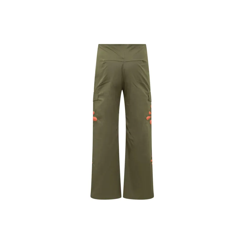 BLUEMARBLE Embroidered Gabardine Cargo Trousers-1