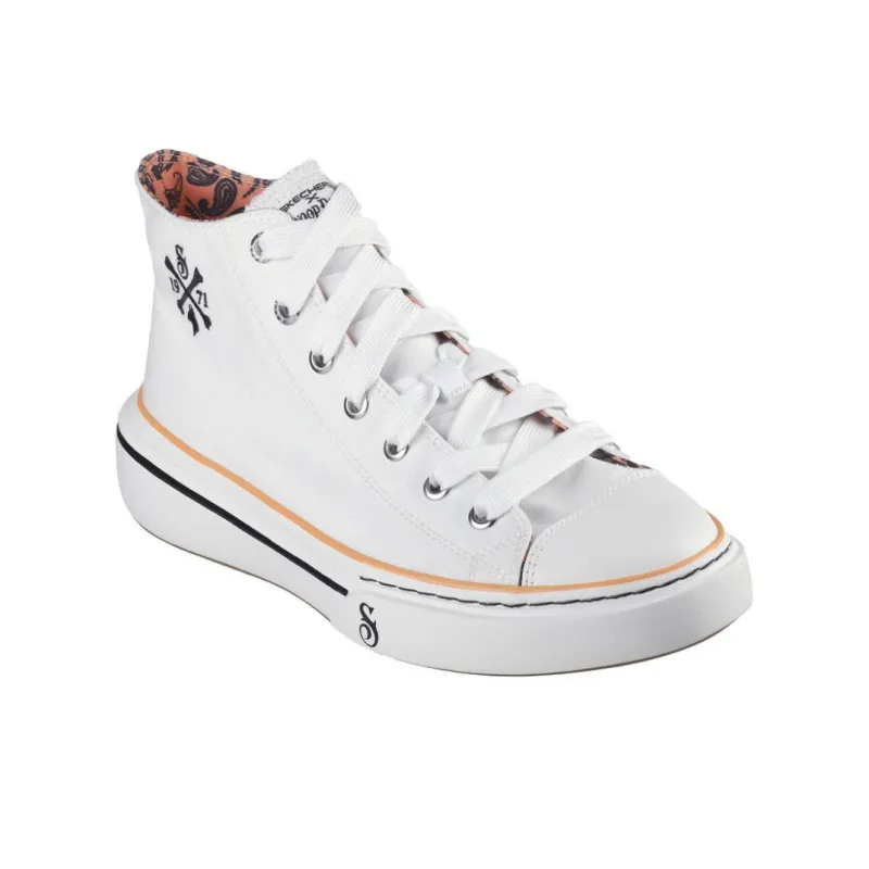 Skechers SNOOP Canvas Shoes Men High-Top White-2