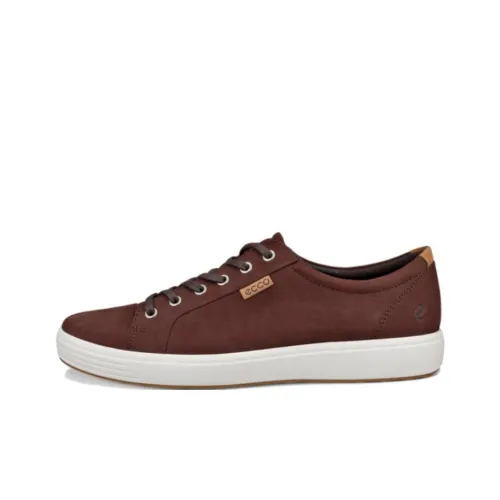 Ecco Slip Resistant Low Top Skateboard Shoes Men's Tan