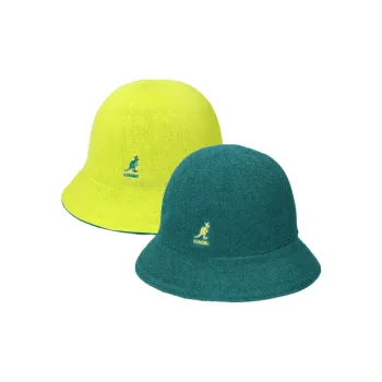 KANGOL Acrylic Bucket Hats Unisex Yellow/Sulfur Yellow