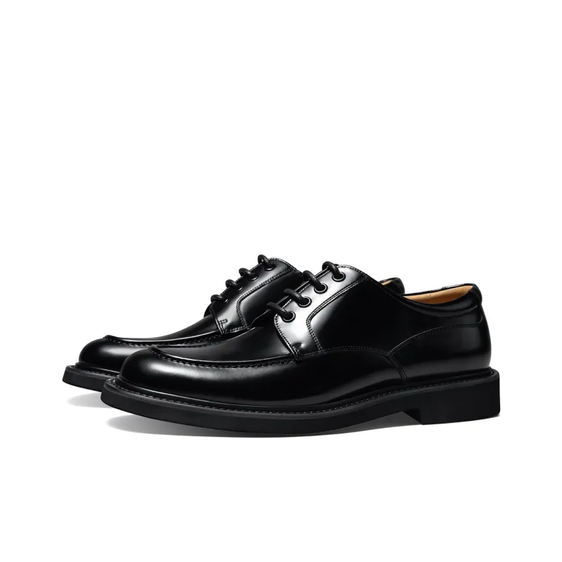 THOM WILLS Business Casual Derby Shoes Dress Shoes Men's Black-1