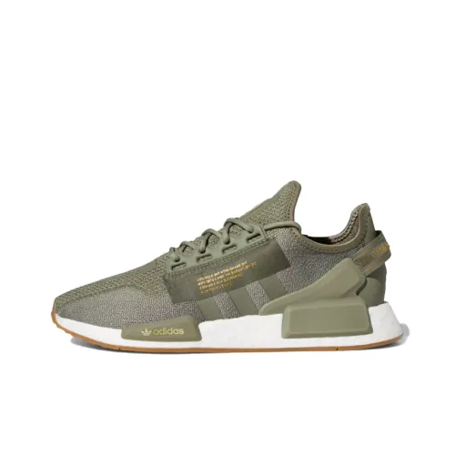 Adidas Originals NMD_R1 Casual Shoes Men Low-Top Green/White/Gold