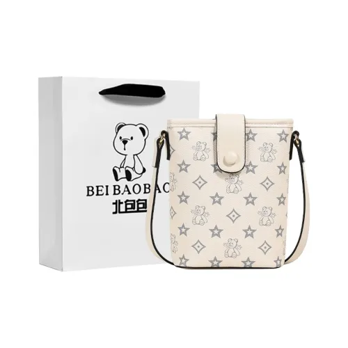 North Pack PU Crossbody Bag Women's Ecru/Apricot/Camel